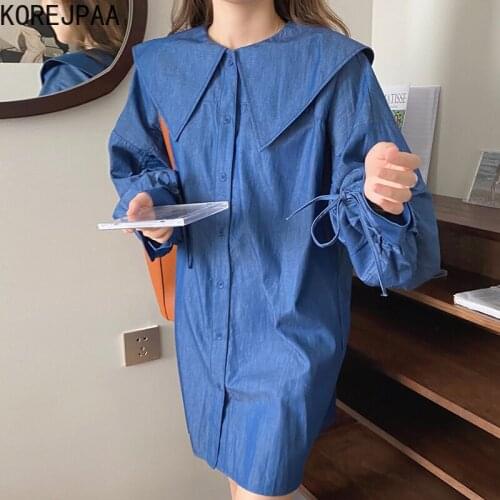 Korejpaa Fashion Denim Dresses