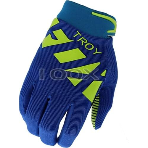 Hot Sales! Raner Gel Dark Blue Gloves Motocross Motorcycle Off-Road Bicycle Racing Cycling MX DH MTB Gloves
