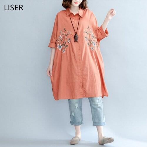Блузки с вышивкой Liser China At AliExpress