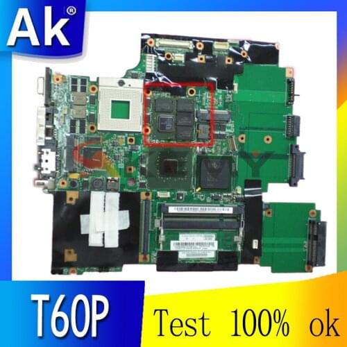 Akemy 42T0169 42W2207 44C3716 For Lenovo thinkpad T60P Series laptop motherboard 15.4 Inch ATI V5250 256MB 945PM DDR2