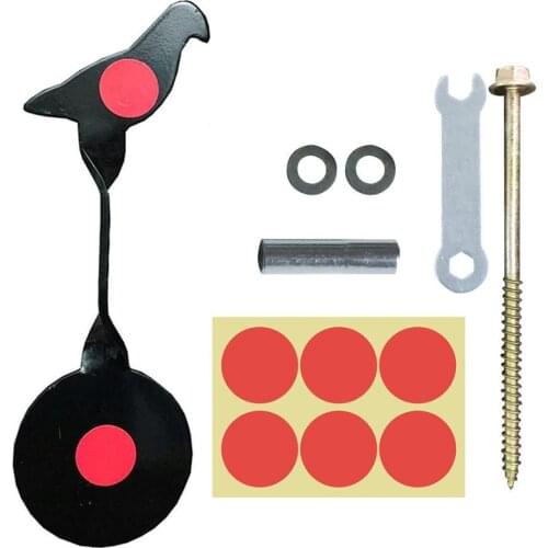 Metal Bird Shape Shooting Training Target Catapult Spinners Practice Target For Outdoor Shooting Activities