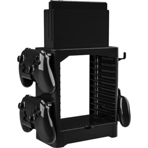 For Nintendo Switch Storage Bracket 10 Game Disc Card Tower Controller Holder Multi-Function Console Stand