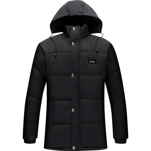 2020 New Waterproof Winter Parkas Men Hooded Zipper Jacket Mens Warm Duck Coat Male Thicken Zipper Mens Jackets parka masculina