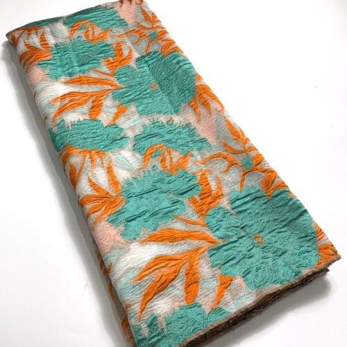 Latest African Lace Fabric 2021 High Quality Embroidery Brocade Jacquard Fabric French Nigerian Lace Fabric for Dress VM5048