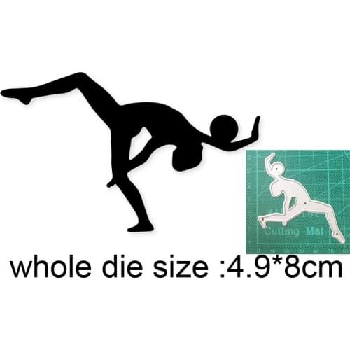 2021 new metal cutting dies cut die mold Ball Yoga Woman decoration Scrapbook paper craft knife mould blade punch stencils dies