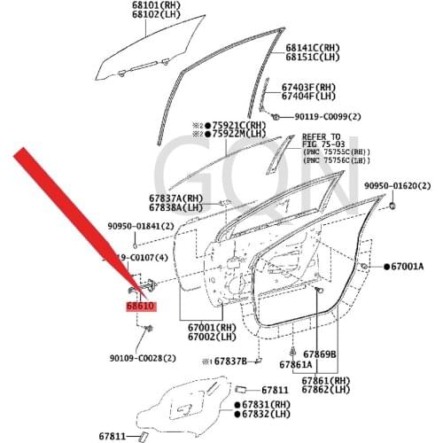 Front door opening limiter assembly 2014-Toy ota LEV IN door limiter (front L/R) front door limiter.R limiter hinge