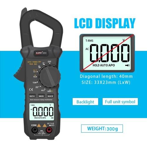 WinAPEX 8202 8203 Portable Pocket Multimeter 6000 Counts True RMS Digital Clamp Meter with Square Wave Output