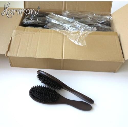 20pcs Professional Natural Hair Extension Brush Boar Bristle Brush Hair Wood Bristle Brush Bristles Mix Nylon Hair Comb Brush