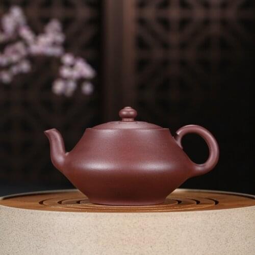 Rhyme sea recommended yixing undressed ore purple mud line rhyme pot manufacturer wholesale customized special teapot