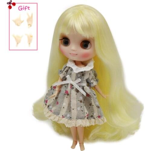 ICY DBS Middie Blyth doll Series No.288 Yellow hair with bangs Matte face 1/8 BJD