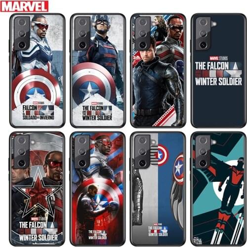 The Falcon and the Winter Soldier For Samsung Galaxy S21 S20 FE S10e S10 S9 S8 S7 S6 Ultra Plus Lite 5G Edge Black Phone Case