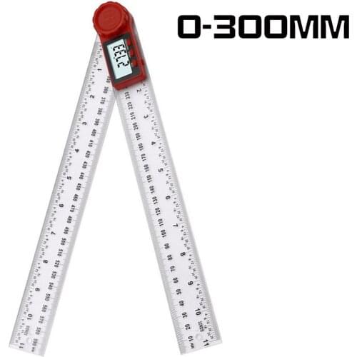 2in1 200MM/300MM Digital Meter Angle Inclinometer Angle Digital Ruler Electron Goniometer Protractor Angle finder Measuring Tool