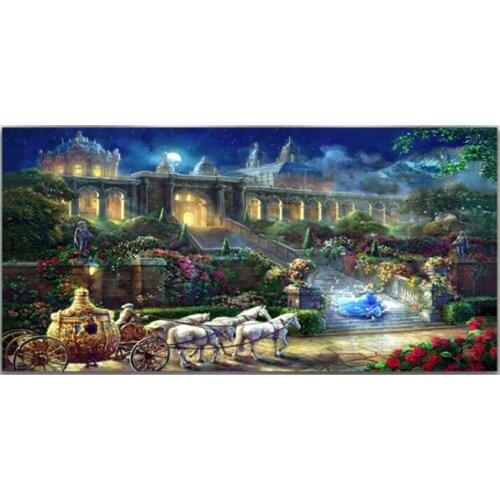 DIY 5D Diamond Embroidery,Romantic Dream Castle Princess,Fairy Tale, Full Diamond Painting Cross Stitch,Needlework FH1104