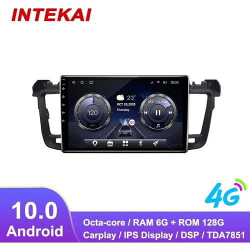 9"Android 10.0 Car Radio GPS Navigation autoradio multimedia player for PEUGEOT 508 2011 2017 head unit stereo