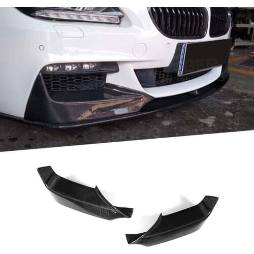 Carbon Fiber /FRP Car Front Bumper Lip Splitters Flaps Cupwings for BMW 6 Series F06 F12 F13 M tech M sport 2012 - 2016 Spoiler