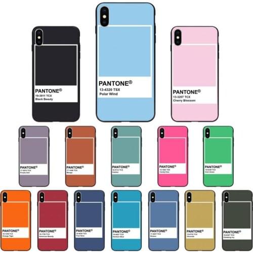 YNDFCNB Pantone Candy Color Phone Case for iphone 11 12 Mini Pro Max X XS MAX 6 6s 7 8 Plus 5 5S 5SE XR SE2020