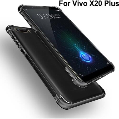 Coque For Vivo X20 Plus Case Capa Soft Transparent TPU Airbag drop Cover Phone Cases For Vivo X20Plus X 20 Plus back Phone shell