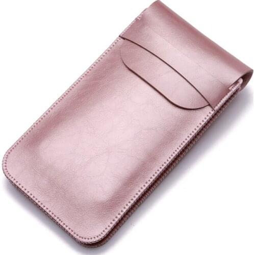 6.44" FSSOBOTLUN For Xiaomi Mi max 2 Max2 Case Microfiber Leather Double cell phone Waist Pack sleeve bag Cover Pouch