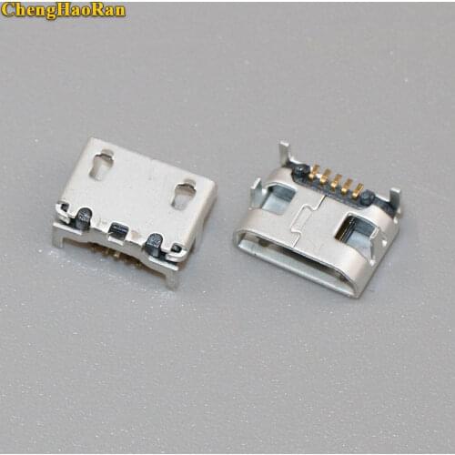 ChengHaoRan Charging port Micro USB Socket Connector 5P 5pin Mini USB jack charge plug Big Ox horn