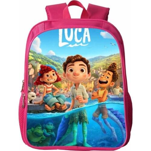 Genuine Disney Luca Alberto Kids Backpack Cartoon Printing Graphics School Bags Mochila Infantil Large-capacity Student Backpack