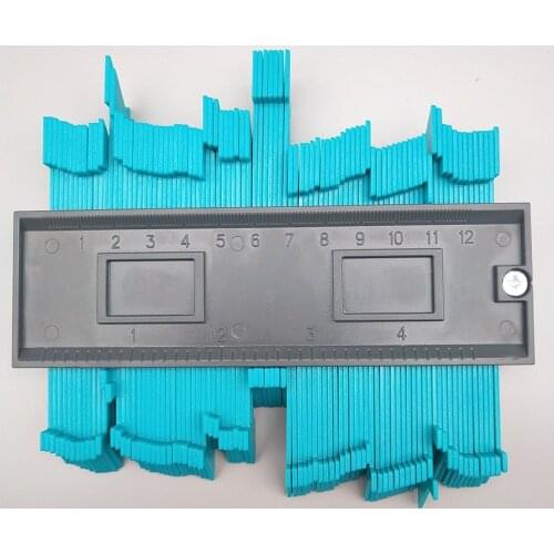 Contour Gauge Duplicator, Plastic Woodworking Shape Tracing Template Measuring Tool Profile Copy Gauge Contour Copy Duplicator