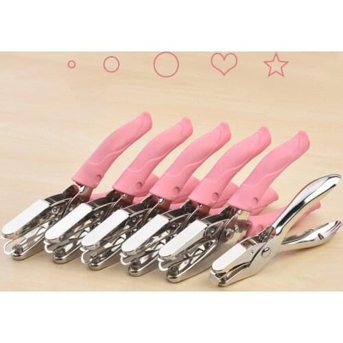 Handle Hole Punch DIY Loose-leaf Paper Cutter Single Hole Puncher School Office Binding Stationery