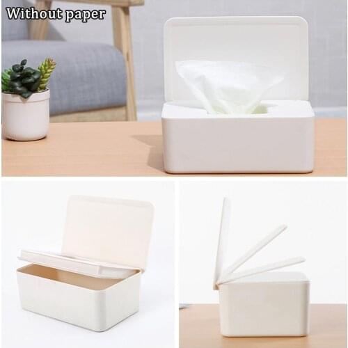 Spot Wet Tissue Box With Lid Drawer Box Wet Tissue Box Wet Box Desktop Sealed Tissue Household Storage Dustproof Box H1T0
