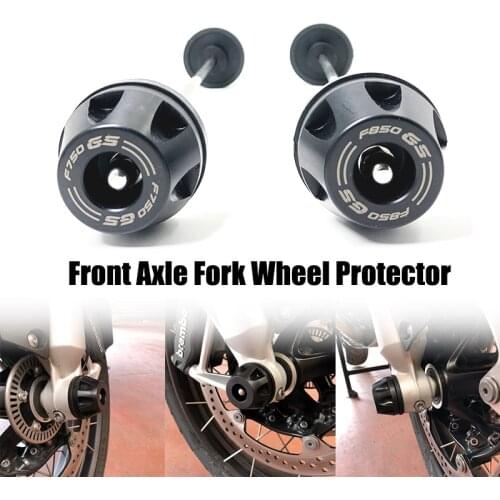 F750GS F850GS ADV Front Axle Fork Wheel Protector Crash Slider Pad For BMW F 750GS F 850GS Adventure 2018 2019 2020 2021