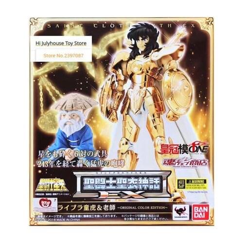 Anime "Saint Seiya" Original Color BANDAI Tamashii Nations Saint Cloth EX OCE Color Action Figure - Libra Dohko CLOTH