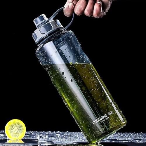 BPA Free Outdoor Water Bottles 1000ml 1.5L 2L big Capacity Plastic sports bottle with tea infuser Fitness leak-proof My Bottle