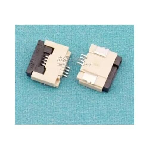 WZSM Free Shipping NEW FFC FPC Flexible Flat Cable Connector 0.5mm Pitch 4 pin Flexible cable Socket