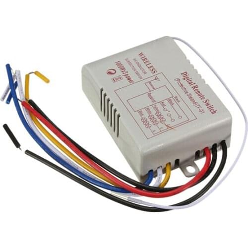 HFES TUOXIN Wireless 3 Channel ON / OFF 220V lamp switch remote control wireless transceiver White