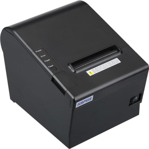 HSPOS high speed pos printer auto cut 80mm thermal receipt printer with USB Serial and Lan interface HS-J80USL