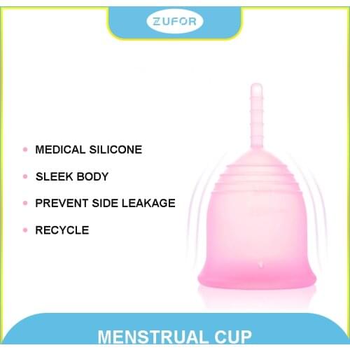 The new silicone menstrual cup replaces sanitary napkins and prevents side leakage during menstruation