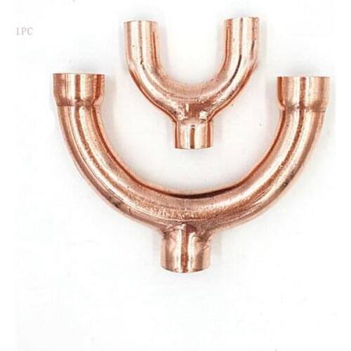 Copper Y shape 3 Way Pipe for Refrigeration and air conditioning copper pipe fittings