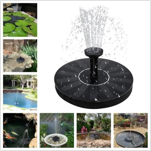 Mini Solar Water Floating Solar Powered Fountain Water Fountain Pool Pond Waterfall Fountain Garden Decoration Outdoor Bird Bath