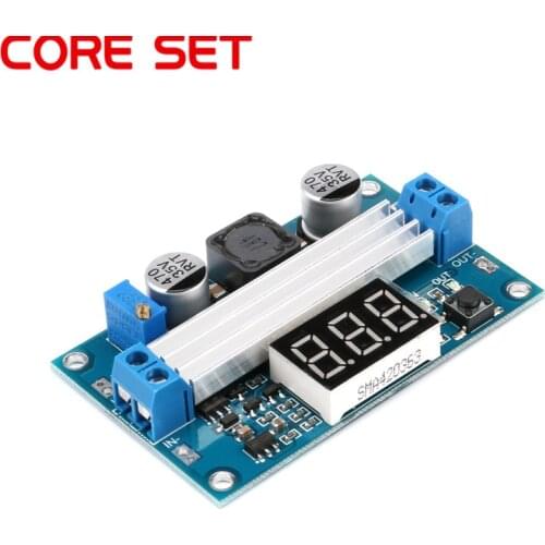 100W DC-DC Booster Step Up Module 3~35V to 3.5~35V Converter Regulated Power Supply Module with LED Digital Display