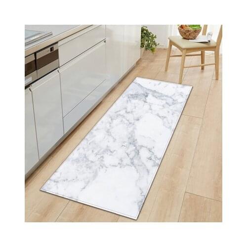 Marble -slip Kitchen Mat Modern Area Rugs Doormat Hallway Bath Mat Living Room Balcony Bathroom Printed Carpet