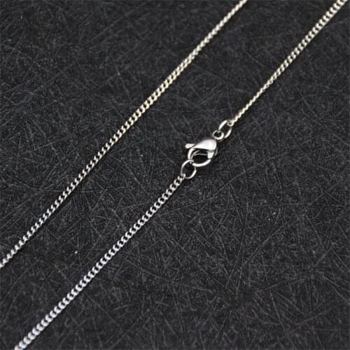 Wholesale Price Width 1.9/2.3MM Stainless Steel Side Chain Necklace Fit Pendant Fashion Gift Jewelry For Men and Women 45-60CM