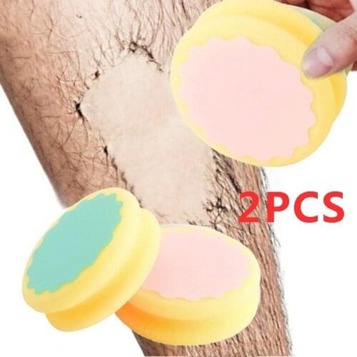 2Pcs Magical Painless Hair Removal Depilation Soft Sponge Pad Remove Hair Remover Effective Skin Care Beauty Tool Dropshipping