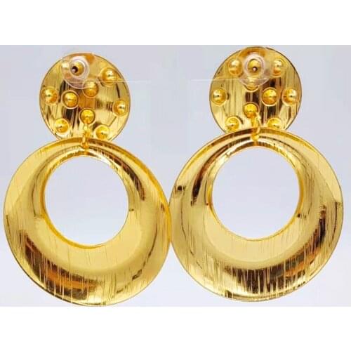 Stainless Steel Gold Hoop Earrings For Women Simple Punk Fashion Gold Ear Gift Party Jewelry