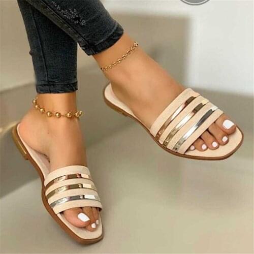 New summer products comfortable flat-bottomed hollow outdoor slippers women Slipper fashion casual women sandals designer