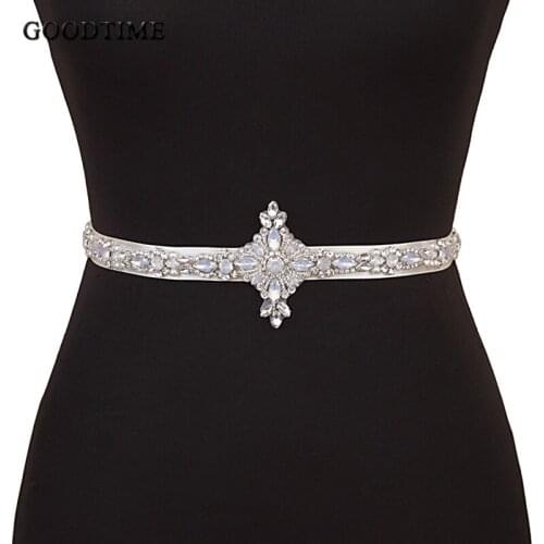 Luxury Women Belt Bridal Wedding Rhinestone Applique Crystal Belt With Opal Wedding Accessories For Girl Evening Party Dress Up