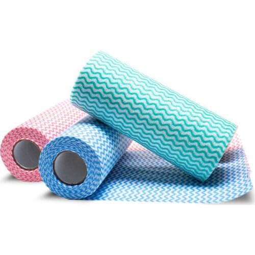 50 Pieces of Lazy Daily Necessities, Scouring Pad Rolls, Disposable Cloth Towels, Kitchen Cleaning Tools, Dish Towel, and Table