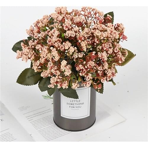 Wedding Home Decor Artificial Autumn Chrysanthemum Flower Fake Foam Particles Creative Plastic Fake Flower Ornament