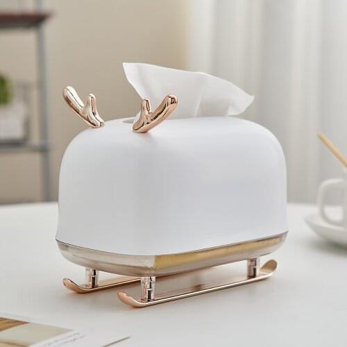 Deer Tissue Boxes Nordic Home Decoration Accessories Animal Model Living Room Desk Decoration Kitchen Toilet Home Storage Box