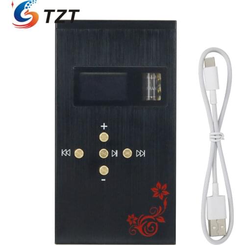 TZT GAD Mini H1 Tube Amplifier Portable Digital Music Player DSD Lossless CS43198 Audio Diy For Hi-End