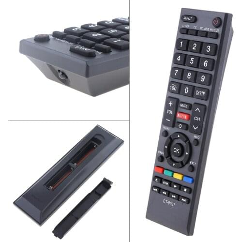 Universal Replacement TV Remote Control Support 2xAAA Batteries with Long Transmission Distance Fit for Toshiba 58L5400U/65L5400