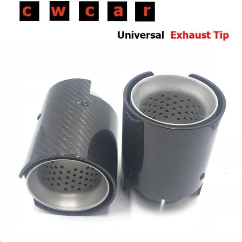 Top Quality Real Matte Carbon + Stainless Steel M-P Exhaust Muffler Pipes For M2 M3 M4 M5 M6 Diffuerser Mufflers Tips