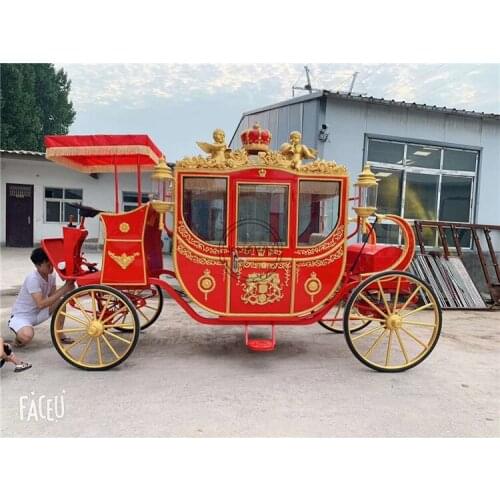 High Quality Horse Rickshaw Royal Type Electric Tricycle Mobile Tourist Cart England Passenger Bike Kings Carriage